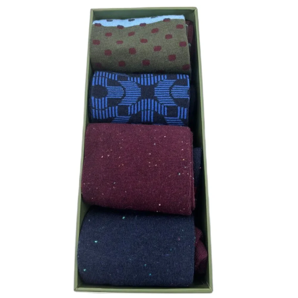 Bombas Men's Dress Calf Sock 4-Pack | Large | New!